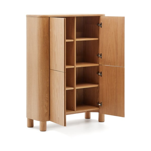 Ormarić u dekoru jasena u prirodnoj boji 100x134x40 cm Salaya – Kave Home-image-3