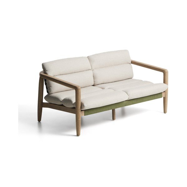 Zelena/bež podstavljena vrtna sofa Menfi – Kave Home