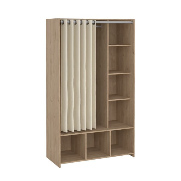 Bijeli/bež ormar u dekoru hrasta 105x180 cm Kit – Tvilum-image-2