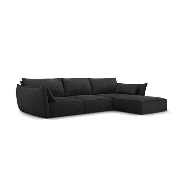 Tamno siva kutna garnitura (desni kut) Vanda - Mazzini Sofas-image-2