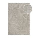 Svijetlo sivi vuneni tepih 200x290 cm Lino Leaf - Flair Rugs