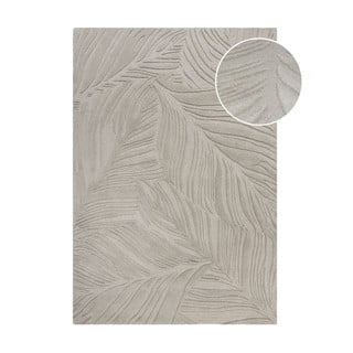 Svijetlo sivi vuneni tepih 200x290 cm Lino Leaf - Flair Rugs