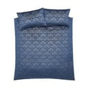 Plava posteljina za bračni krevet 200x200 cm Art Deco Pearl - Catherine Lansfield