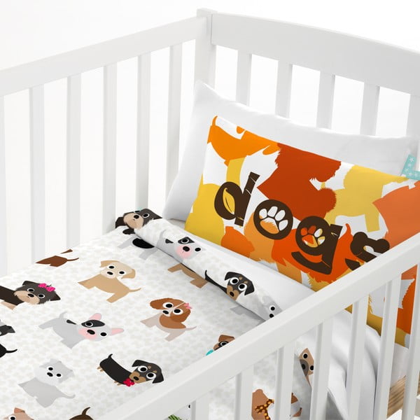 Dječja pamučna posteljina Mr. Fox Dogs, 100 x 120 cm-image-4