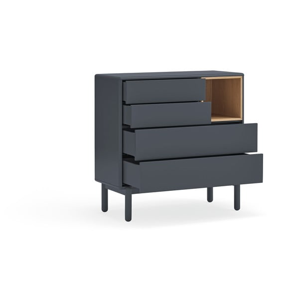 Tamnosiva niska komoda 90x90 cm Corvo - Teulat-image-4