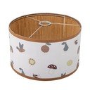 Bijelo/smeđe dječje sjenilo s tekstilnim sjenilom ø 34 cm Agnes – Bloomingville Mini