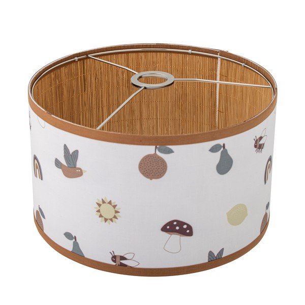 Bijelo/smeđe dječje sjenilo s tekstilnim sjenilom ø 34 cm Agnes – Bloomingville Mini