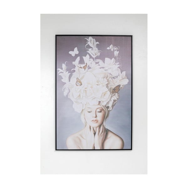 Slika u okviru Kare Design Lady White Flowers, 80 x 120 cm