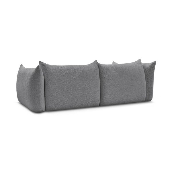 Siva sofa od bouclé tkanine 286 cm Azra – Bobochic Paris-image-4