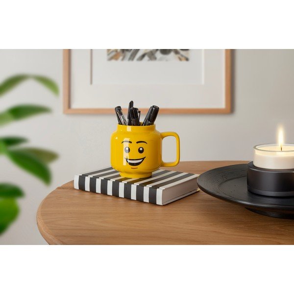 Žuta keramička dječja šalica 530 ml Head - LEGO®-image-1