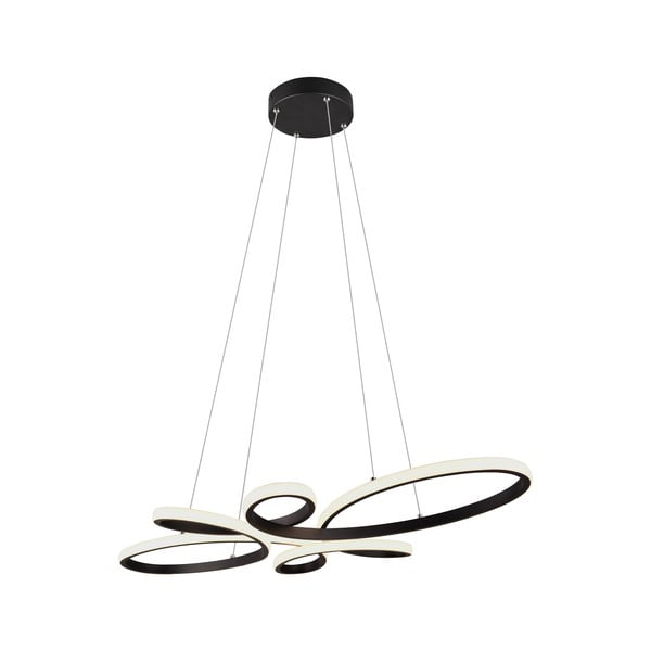 Crna LED viseća svjetiljka Fly – Trio
