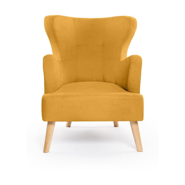 Senf žuta wing fotelja Noemye – Bonami Selection-image-2
