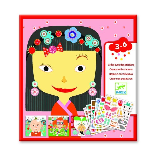 Set slika s naljepnicama Djeco Lica-image-2