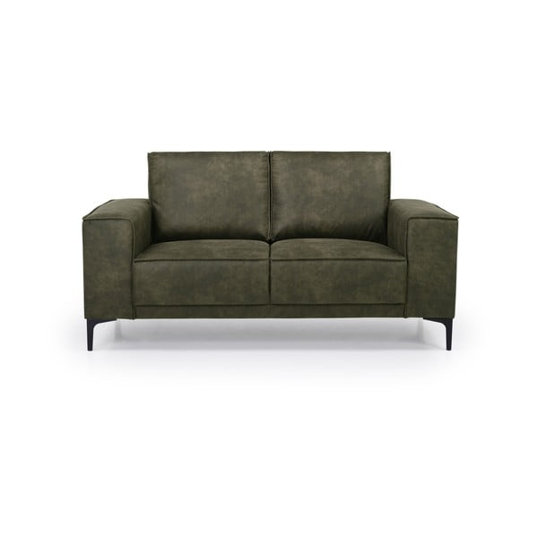 Zelena sofa od imitacije kože 164 cm Copenhagen – Scandic