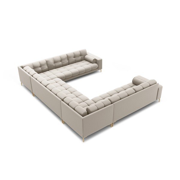 Bež kutna garnitura (u obliku slova "U") Bali – Cosmopolitan Design-image-4