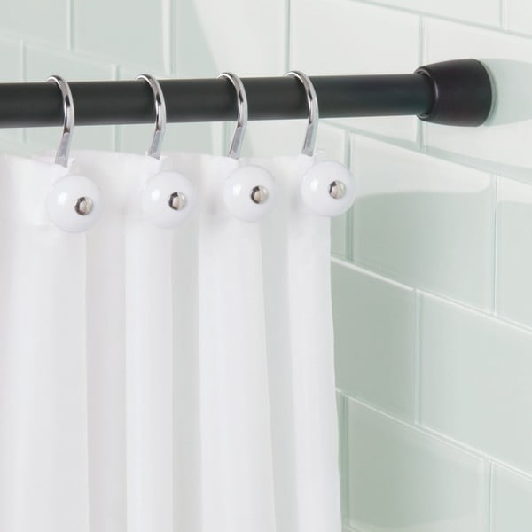 Crna šipka za zavjesu za tuš ili kadu s podesivom duljinom iDesign Cameo-image-2