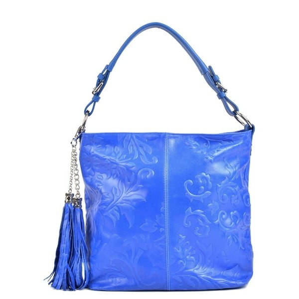 Plava kožna torbica Isabella Rhea Larto
