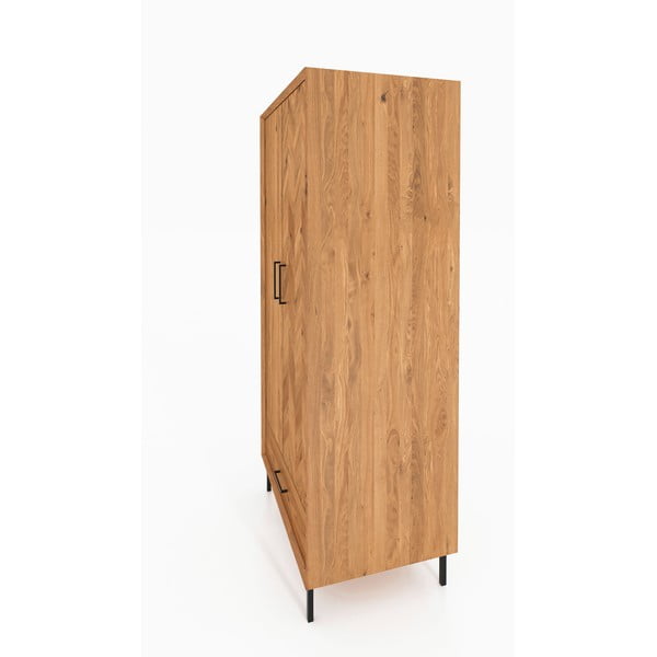 Ormar od hrastovine u prirodnoj boji 97x196 cm Abies - The Beds-image-3