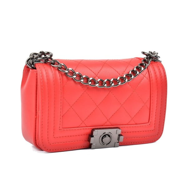 Crvena kožna pismo torba Isabella Rhea Mari-image-2