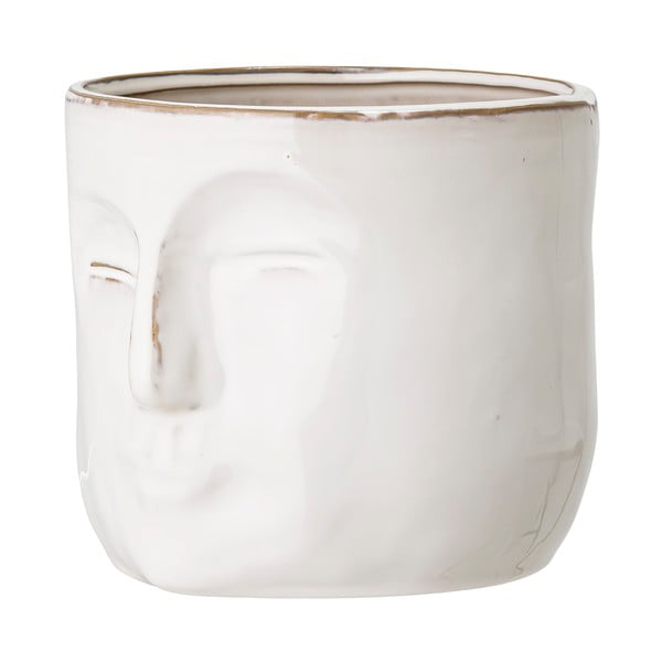 Bijela tegla za cvijeće od terakote Bloomingville Ignacia, visina 15,5 cm-image-4