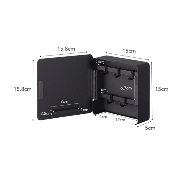 Metalni zidni ormarić za ključeve Tower – YAMAZAKI-image-4