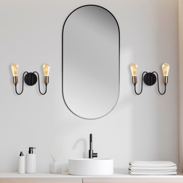 Crna zidna lampa Firat – Opviq lights-image-1