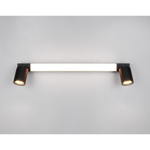 Mat crna LED zidna lampa Enrico – Trio-image-1
