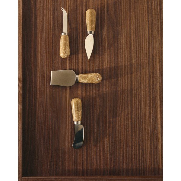 Noževi u setu 4 kom za sir od nehrđajućeg čelika Adoma – Kave Home-image-4