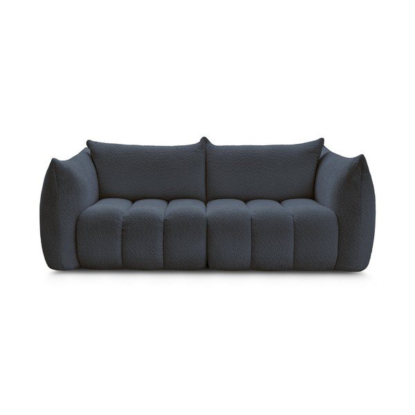 Tamno plava sofa od bouclé tkanine 234 cm Azra – Bobochic Paris