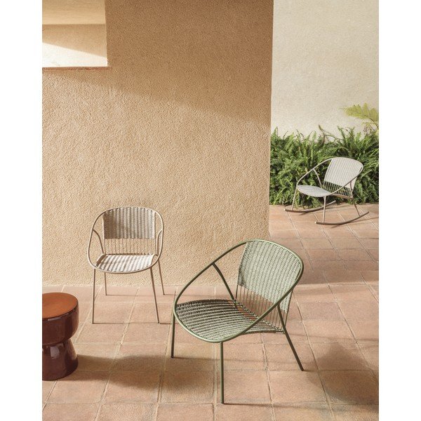 Tamno zelena vrtna stolica Atrani – Kave Home-image-2