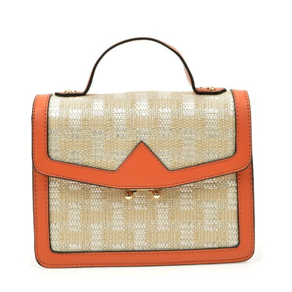 Narančasto-siva torbica Anna Luchini
