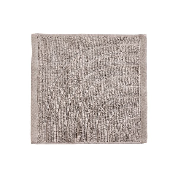 Sivo-bež pamučan ručnik od frotira 30x30 cm Time – Zone-image-1