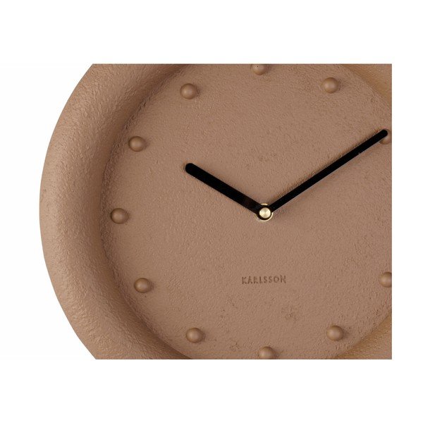 Smeđi zidni sat Karlsson Petra, ø 30 cm-image-2