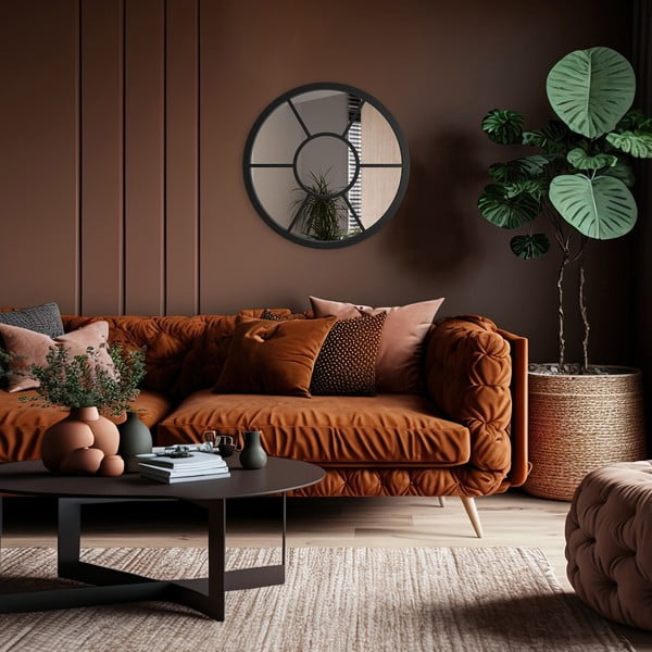 Zidno ogledalo ø 50 cm Helen - Styler-image-1