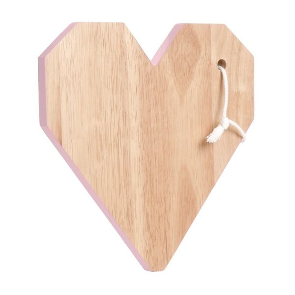 Origami Heart Pink daska za rezanje