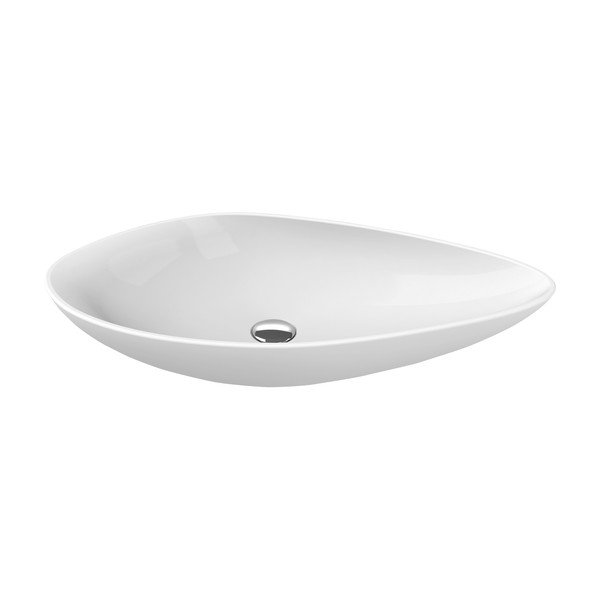 Bijeli keramički umivaonik 74x38,5 cm Ovali – Sapho