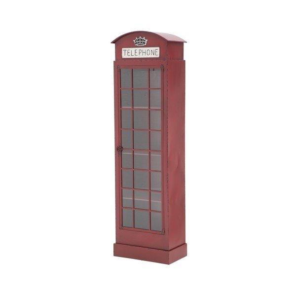 Vitrina od crvenog željeza Mauro Ferretti London Telephone Booth, visina 180 cm-image-3