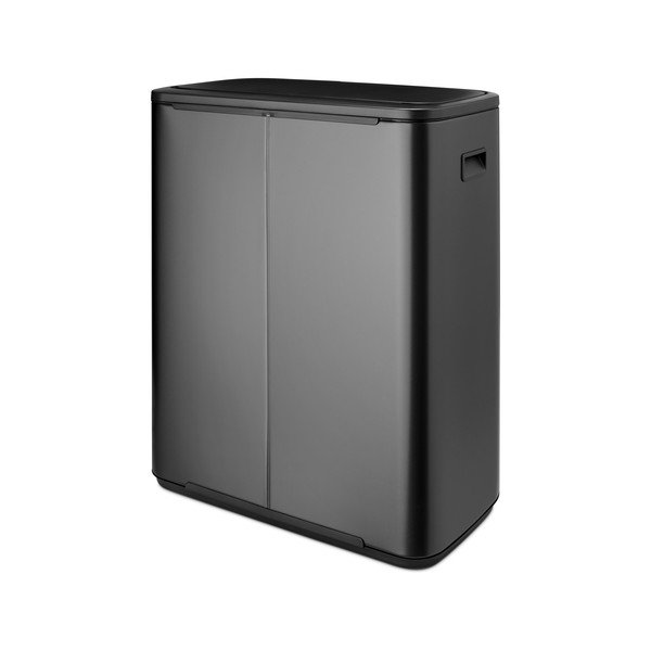 Tamno siva željezna kanta za smeće za odvojeni otpad/na dodir 60 l Bo Touch Bin – Brabantia-image-3