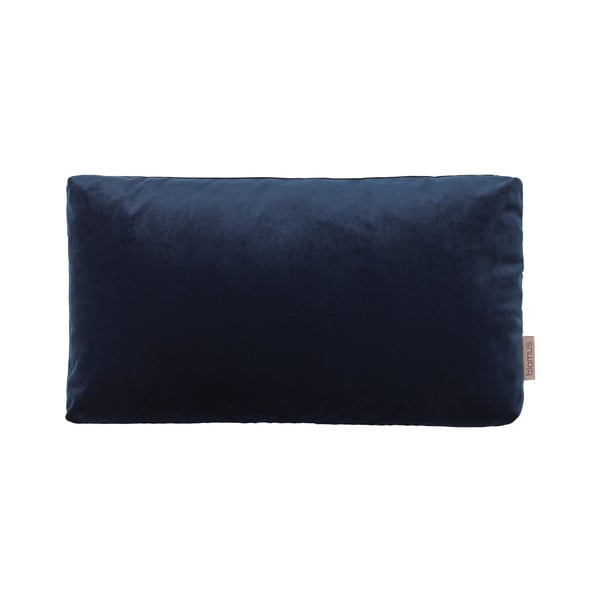 Tamnoplava navlaka za jastuk s efektom baršuna Blomus, 50 x 30 cm
