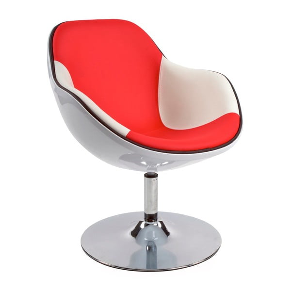 Kokoon Daytona crveno-bijela okretna stolica