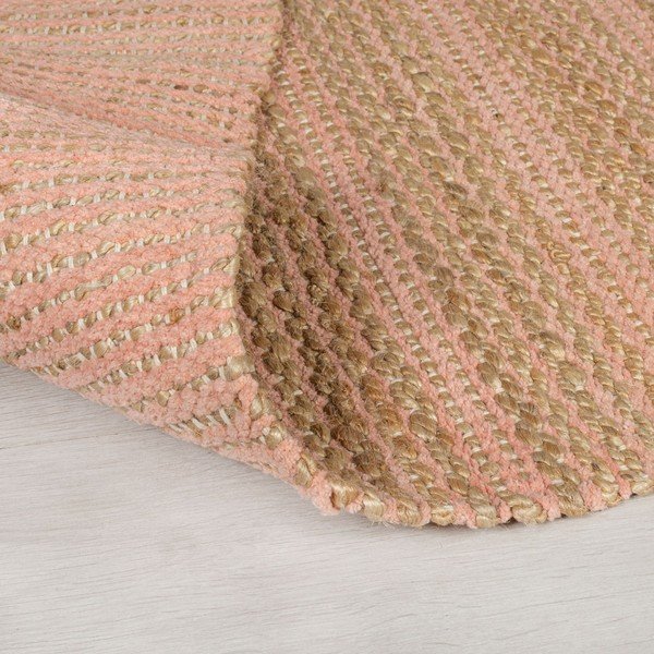 Ružičasti tepih od jute Flair Rugs Equinox, 160 x 230 cm-image-1