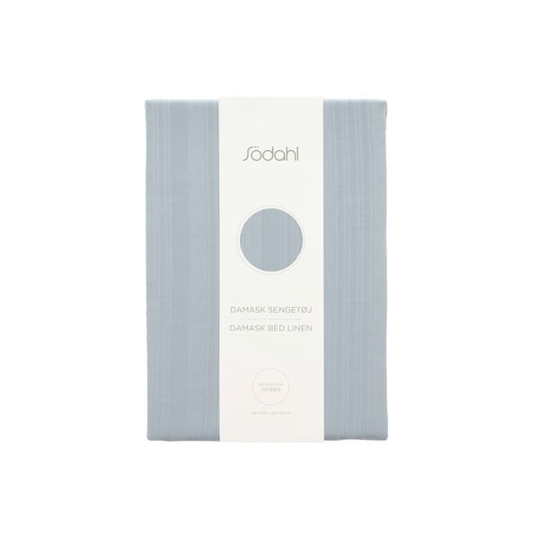 Svijetlo plava posteljina za krevet za jednu osobu/za produženi krevet od damasta 140x220 cm Noble – Södahl-image-4