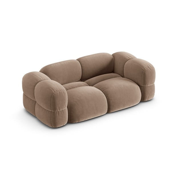 Smeđa baršunasti sofa 210 cm Loretto – Cosmopolitan Design-image-3