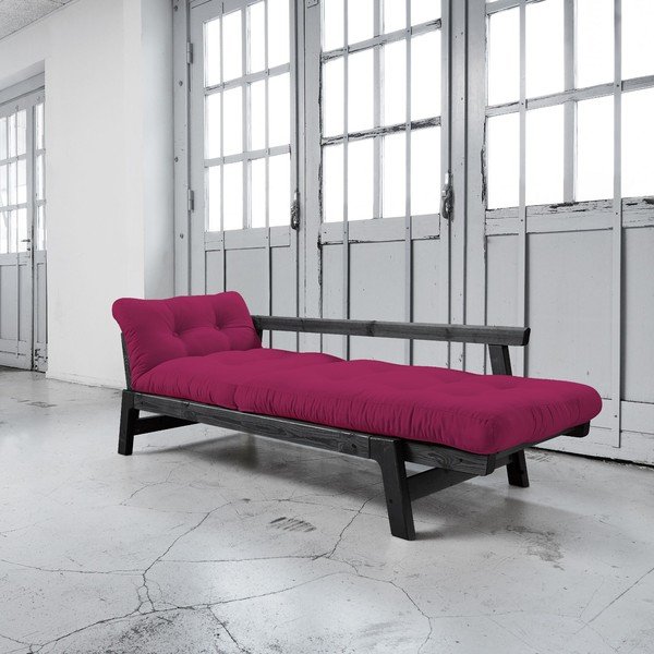 Sofa na razvlačenje Karup Step Black / Pink-image-3