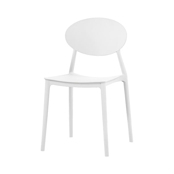 Bijela stolica za blagovanje Evergreen House Simple