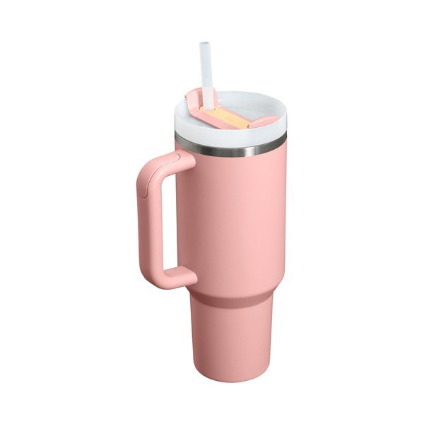 Termosica od nehrđajućeg čelika sa slamkom boja breskve 1,18 l Quencher H2.O FlowState™ Tumbler Peach Rose – Stanley-image-2