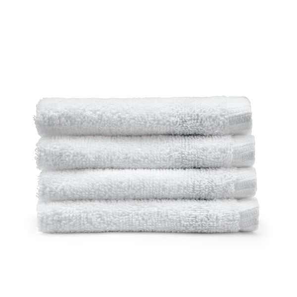 Bijeli brzosušeći pamučni ručnici u setu 4 kom 30x30 cm Quick Dry – Catherine Lansfield