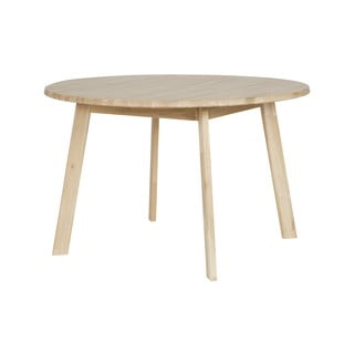 Blagovaonski stol od hrastovog drva WOOOD Disc, Ø 120 cm