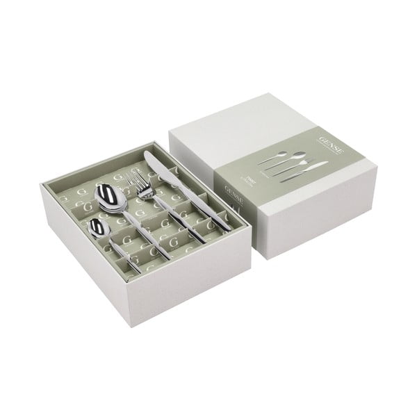 Pribor 16 kom od nehrđajućeg čelika u srebrnoj boji Twist – Gense-image-1