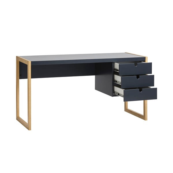 Antracitno sivi radni stol Marckeric Square, 140 x 75 cm-image-3